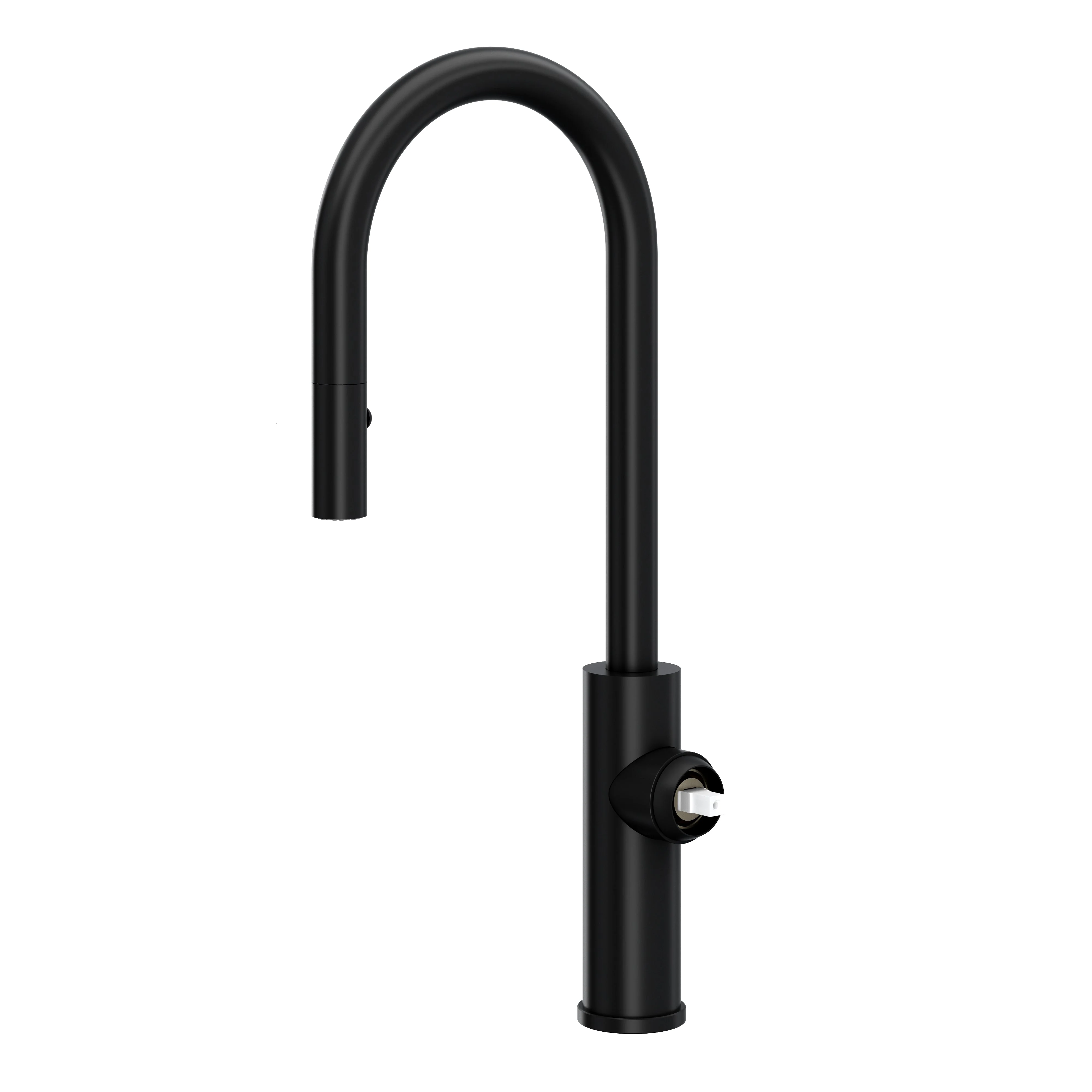 ROHL EC65D1 Eclissi Pull-Down Bar/Food Prep Kitchen Faucet with C-Spout - Less Handle - Image 2