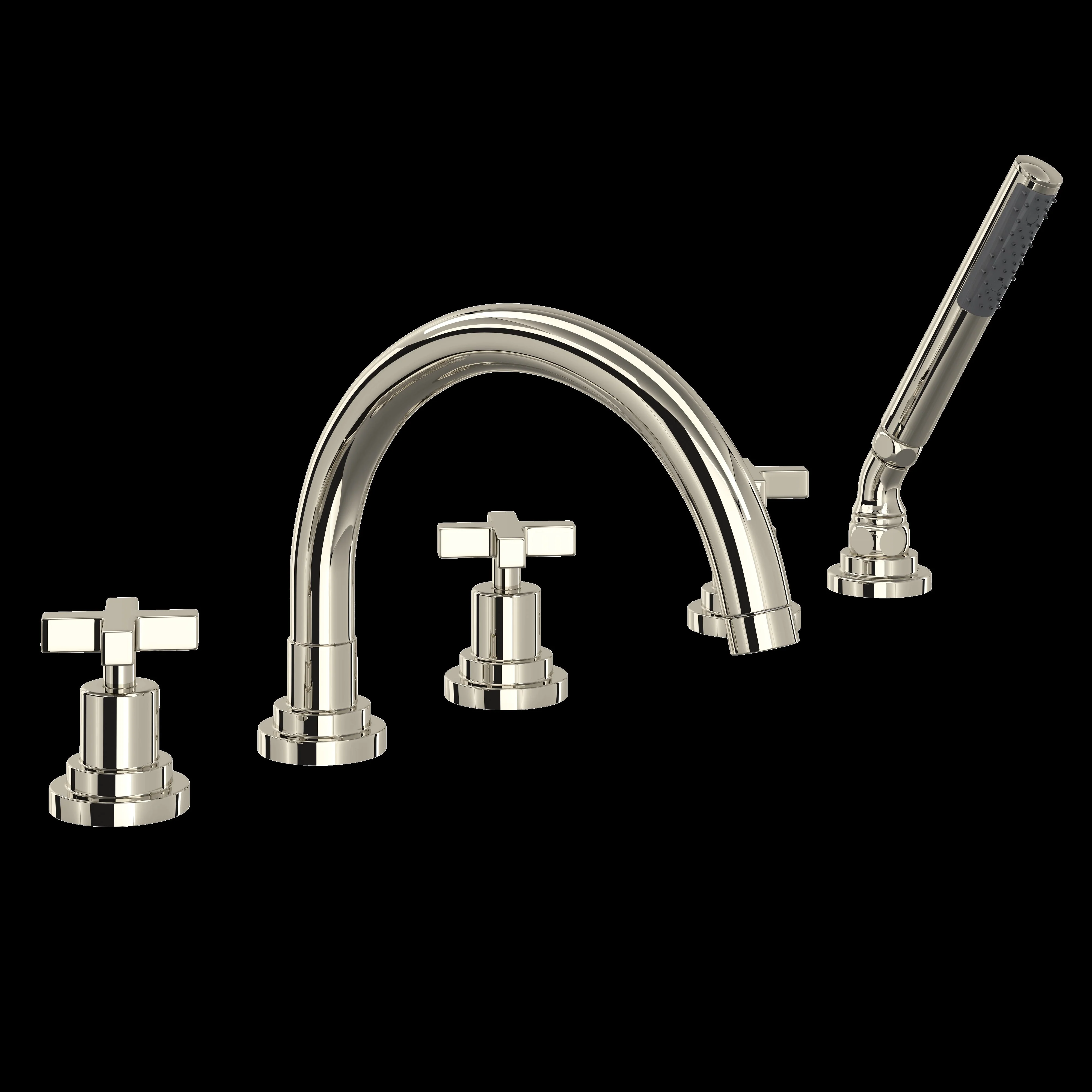 ROHL A2214 Lombardia® 5-Hole Deck Mount Tub Filler With C-Spout - Image 8